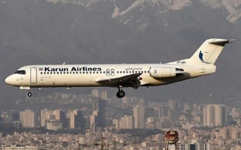 حادثه هواپیمای فوکر۱۰۰ کارون در فرودگاه مهرآباد