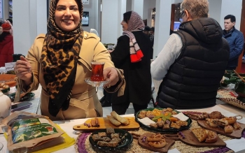 برپایی میز خوراک های خوشمزه گیلان در نمایشگاه بین المللی گردشگری تهران/تصاویر