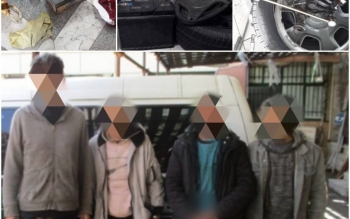 انهدام باند  ۴ نفره سارقان حرفه ای قطعات و محتویات داخل خودرو در رشت