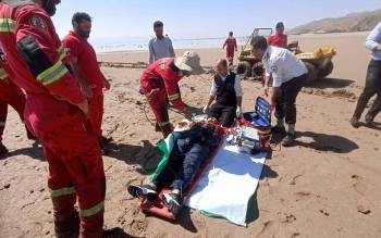 جان باختن یک زن ۳۵ ساله بر اثر سقوط پاراگلایدر تفریحی در دریاچه مهارلو