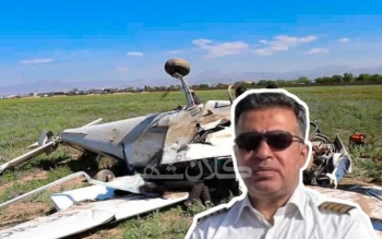 فوت خلبان قزوینی پس از سقوط هواپیمای آموزشی