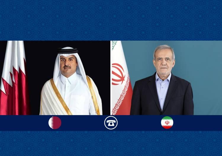 دلجویی رئیس جمهور پزشکیان از دولت و ملت قطر/ تأکید شیخ تمیم بر گسترش روابط دو کشور