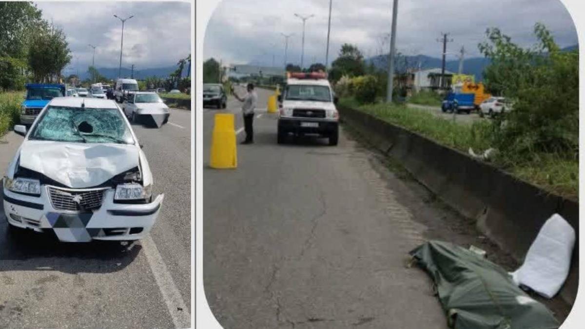 بی احتیاطی یک راننده،جانِ کارگر راهداری را در جاده چابکسر گرفت
