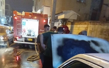 آتش‌سوزی شبانه در رشت؛ پراید در تختی شعله‌ور شد، راننده سالم ماند