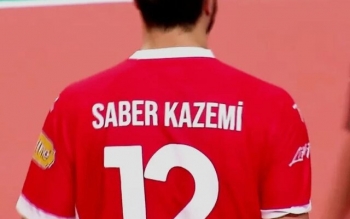 کاپیتان تیم ملی والیبال با پیراهن صابر کاظمی در لیگ ترکیه