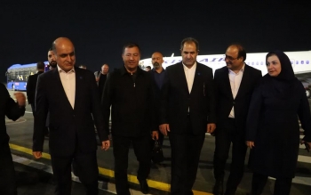 استاندار استان بالکان ترکمنستان وارد گیلان شد