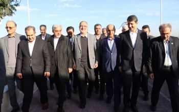 شهردار تهران و وزیر ارتباطات و فناوری اطلاعات وارد رشت شدند