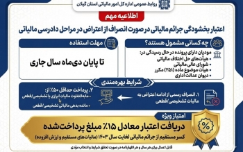   فرصت بهره‌مندی از اعتبار بخشودگی جرائم در صورت انصراف از فرآیند دادرسی مالیاتی