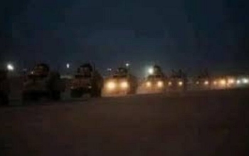 ورود کاروان بزرگ نظامی آمریکا به عراق/مقصد نهایی مشخص نشده است