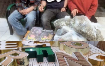 دستگیری باند قاچاق مواد مخدر تحت پوشش کارگاه تابلوسازی در رشت