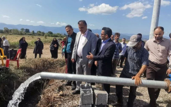تأمین آب پایدار ۶۰ هکتار از شالیزارهای رودسر با افتتاح چاه عمیق تمیجان